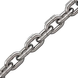 Smart Choice Marine ASI 316 Stainless Steel BBB 1 DIN766 High Test Marine Anchor Chain Choose Size and Length (1/4" BBB 1 DIN766, 010 feet)
