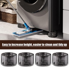 Washing Machine Feet Pads,4X Washer Support Feet Mat - Non Slip Heighten Washer Dryer Vibration Transfer Fits All Washer Feet, Protects Laundry Room Floor
