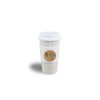 Peterson Housewares Bamboo Fiber Eco Cup, 16 oz, White