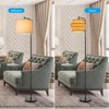 ELFCAB 3-tier Drum Lamp Shade for Pendant Lighting Floor Lamps