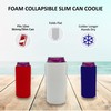 Unsewn Blank Foam Slim Can Coolie - Made in USA