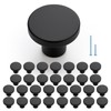 JOY DECOR 30 Pack Black Cabinet Knobs, Matte Black Kitchen