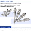 GOLKNHA Cylinder Head Titanium Head Stud Bolt Nut Kit Set