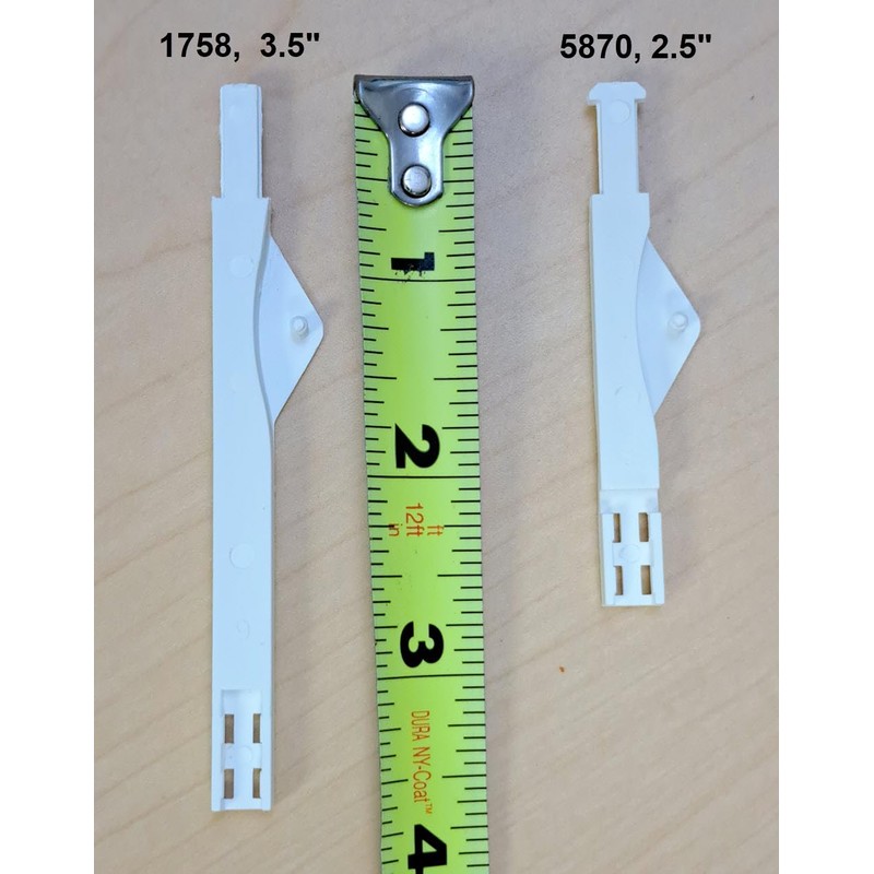 5pc - Shutter Clearview Joiner White (3 1/2" Long)