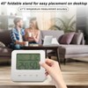 Indoor Temperature Humidity Monitor Smile Display High Accuracy Reading Digital