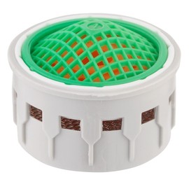 'aquaSu® Self-Cleaning Aerator Insert Water-Saving for Fittings Up to 50% Reduced Water Flow Wide Mesh Strainer Flush Nozzle M22/M24 Plastic 19687 1