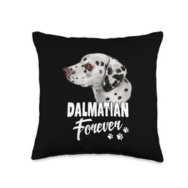 Dogs 365 Dalmatian Forever Cute Dog Lover Gift Throw Pillow