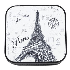 Gift Jewelry Box Travel Portable Storage Case For Earring Necklace Bracelet Ring(Paris Tower)
