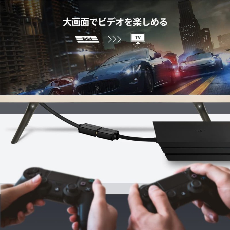 UGREEN HDMI DVI 変換ケーブル 双方向伝送 DVI-D 24+1 1080P オス-メス 金メッキ