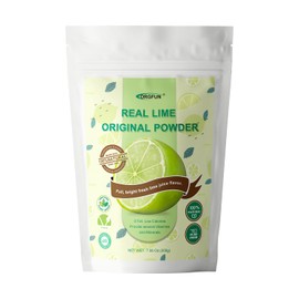 ORGFUN Original Lime Powder, Whole Lime Juice Freeze Dried Powder, Great for Cocktails, Drinks, Smoothies, and Cooking 7.06 Oz