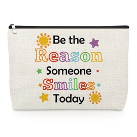 Gevody Encouragement Makeup Bag for Women Cheer up Gifts Inspirational Gifts for Daughter Best Friend Sister Christmas Birthday Present Cosmetic Bag Friendship Motivational Gift Travel Cosmetic Pouch