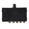 Aswalling 1 in 4 Out Stereo Signal Source Splitter Audio