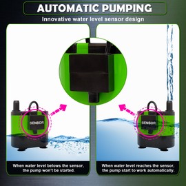 Stropum Automaitc Condensate Pump Small Sump Pump For Air Conditioner Dehumidifier Swamp Cooler Pump Evaporative Air Cooler Green-2