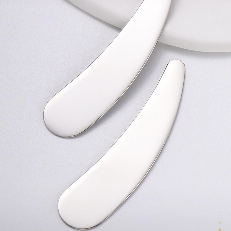 5 Pcs Mini Metal Cosmetic Spatulas Makeup Cream Spoon Skincare
