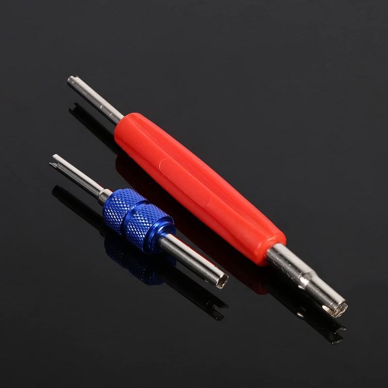 Air Conditioning Valve Insert, 102 Pieces Assortment A/C R134a/R12 K?ltereifenVentil-Schaftkern-Werkzeugzeugatz,