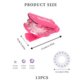 Blinger Hair Diamond, 180 Hair Glitter Gems, Glitter Stones Hair, Hair Braiding Machine Girls, Hair Rocks, Hair Gemstone Styler, for Girls, Children, Birthday Gifts