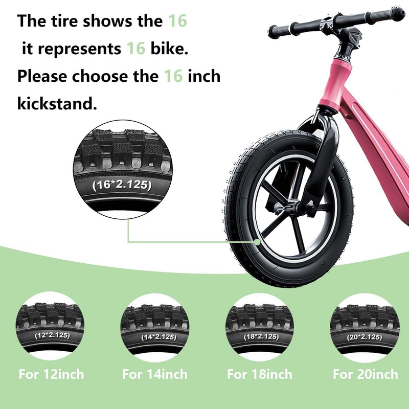 GRSECPO Bike Kickstand, Adjustable Rear Mount