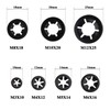 Zaky 200 pieces Internal Tooth Starlock Washers M3 M4 M5