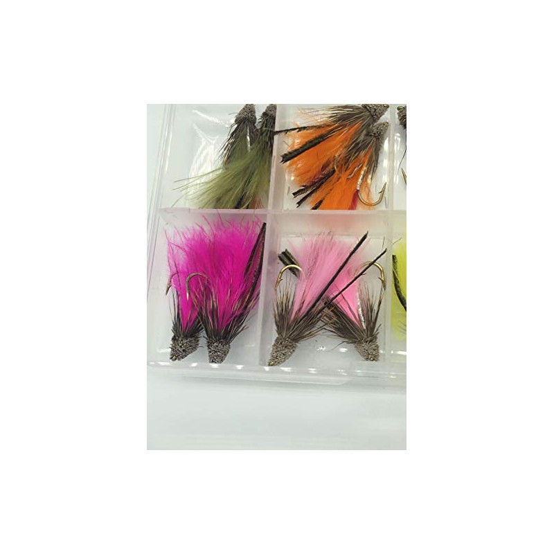 BestCity Fly Fishing Muddler Set, pack of 16 flies sizes