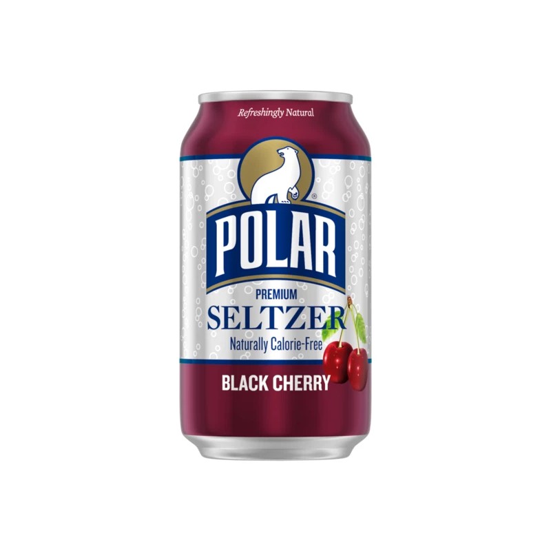 Polar Seltzer, Black Cherry 12 fl oz 8 Cans Free