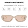 BOJOD Rectangle Sunglasses for Women Retro Fashion Sunglasses UV 400