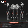 A-Premium Set of 4, Front Inner and Outer Tie Rod