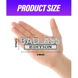 Flaconi 3D Sticker Car, Car Sticker Tuning, Car Sticker, Car Tuning, Car Sticker Rear Window, Car Sticker, Suitable for General Vehicles (Silver-Black, B)