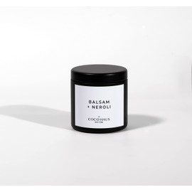 Le COCO HAUS Candle 3oz Matte Black jar (Balsam + Neroli)