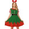 For G and PL Womens Christmas Loose Fit 3D Dress