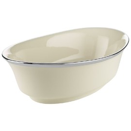 Lenox Solitaire Open Vegetable Bowl, White