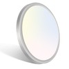 libtit 7 Inch Nickel Brushed Flush Mount Ceiling Light, 15W