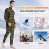 MEETWEE Men's Thermal Underwear Set, Winter Ski Gear Fleece Lined