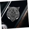FOYTOKI Accessories Wolf Head Push to Start Button Cover for