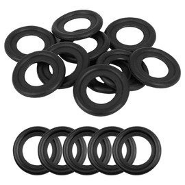 DUSCOKE 25PCS M14 Car Oil Drain Plug Gasket, Rubber Auto Engine Oil Pan Crush Washers, Universal Gasket Replacement Accessories for Car, SUV, Truck, RV (M14)