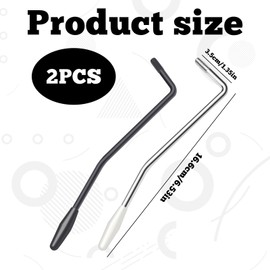 Guitar Tremolo Arm,2 Pcs Whammy Bar,Electric Guitar Parts,Thread Tremolo Arm,Guitar Tremolo Bar,Guitar Trem Bar,Guitar Vibrato Arm,Tremolo Stick for Electric Guitar Replacement White And Black