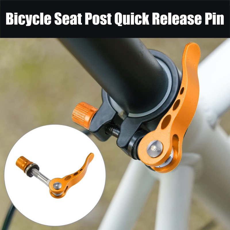 X AUTOHAUX 2pcs 8mm Aluminium Alloy Bicycle Seat Post Quick