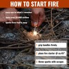 1 Pcs Fire Starter Kit Flint and Steel Survival Fire