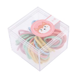 IWOWHERO 120pcs Toddler Girls Hair Ties Elastic Ponytail Holders for Curly Hair Seamless