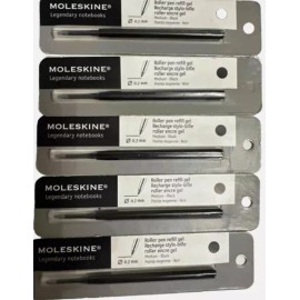 Moleskin (5) Brand New Moleskine Legendary notebooks ballpoint refills 0.7mm Med black
