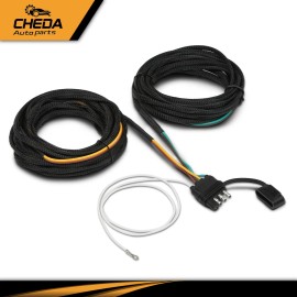 CHEDA Fit For Trailer Tail Light 25FT 4 Pin 5 Wire Trailer Wiring Harness Kit Wishbone