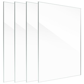 Lyeasw 8x10 Glass Replacement Sheets for Picture Frame Set of 4, 8 by 10 Real High-Definition Glass Cover