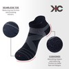 KC-TAHO Calcetines de compresión al tobillo, 4 pares para hombres