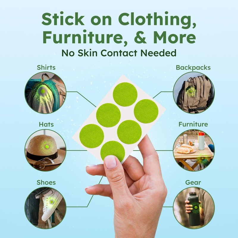 BugMD Mosquito Repellent Bundle: 78 Safe & Effective Squito Stickers