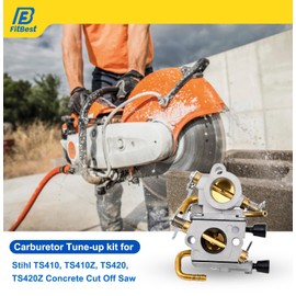 FitBest Carburetor for Stihl TS410, TS420 Concrete Cut-Off Saw, Replaces 4238 120 0600, Zama C1Q-S118 C1Q-S118D, OEM Replacement