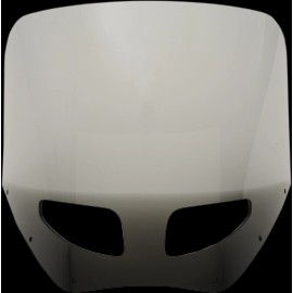 Memphis Shades Road Warrior Vented Windshield for Motorcycles - Black Smoke, 13"