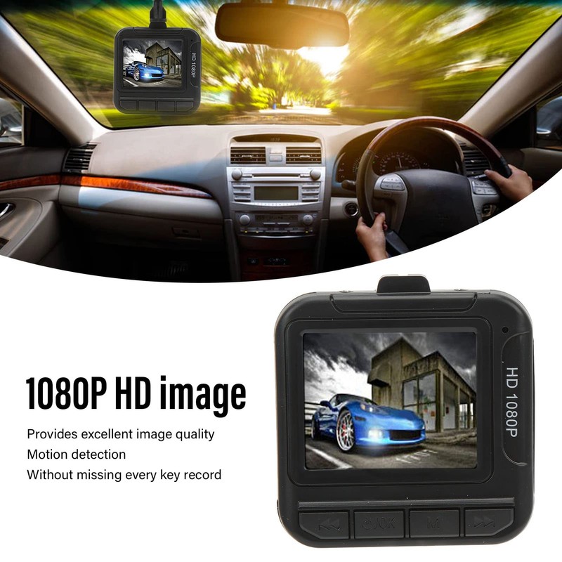 Dash Cam, 1080P FHD Driving Recorder 1.6" Screen Car Dashboard