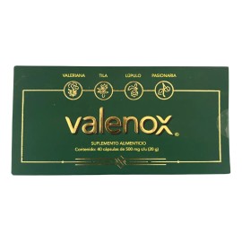 Valenox Suplemento Relaja El Sistema Nervioso 40 Cap. Anahua Sabor Natural