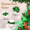 HOVUK® 5x Holly Berry Tinsel Garlands 2M - Deluxe Green