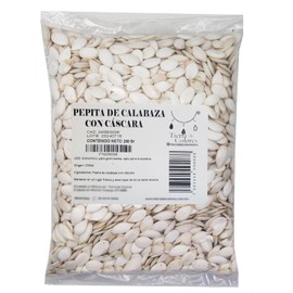 Tierra de Colores - Pepita De Calabaza Semilla Con Cascara Cruda Y Sin Sal 250 Gr