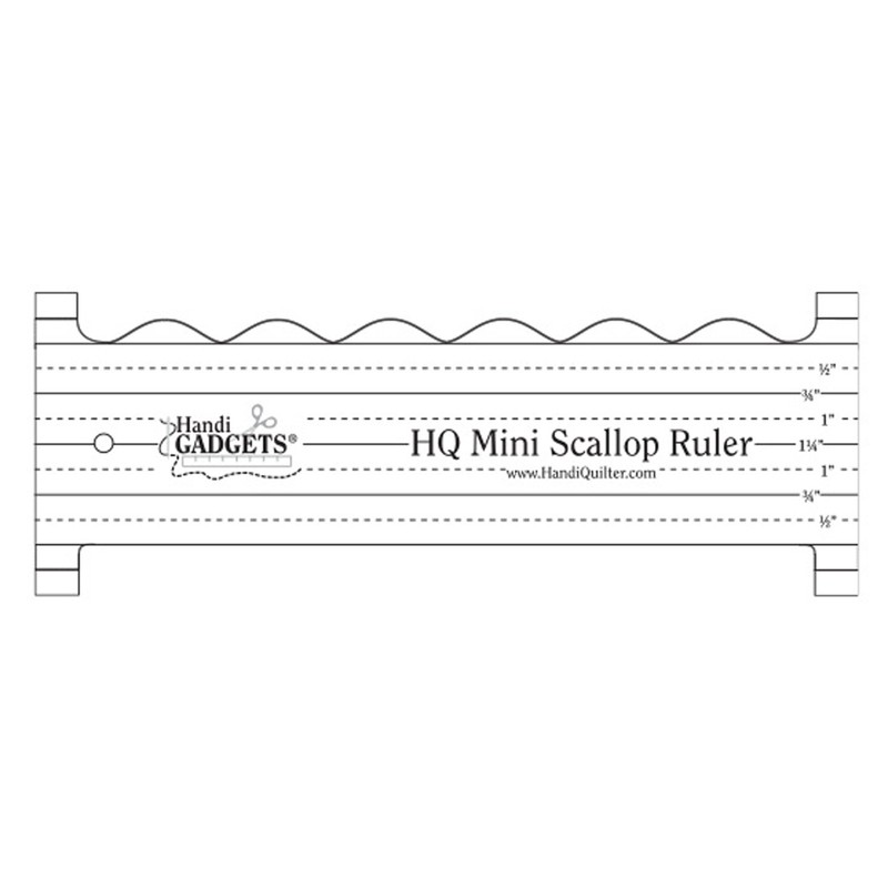 HQ Mini Scallop Ruler